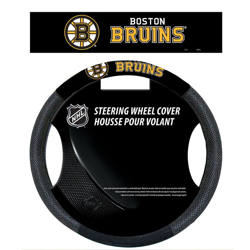 Boston Bruins Mesh Steering Wheel Cover