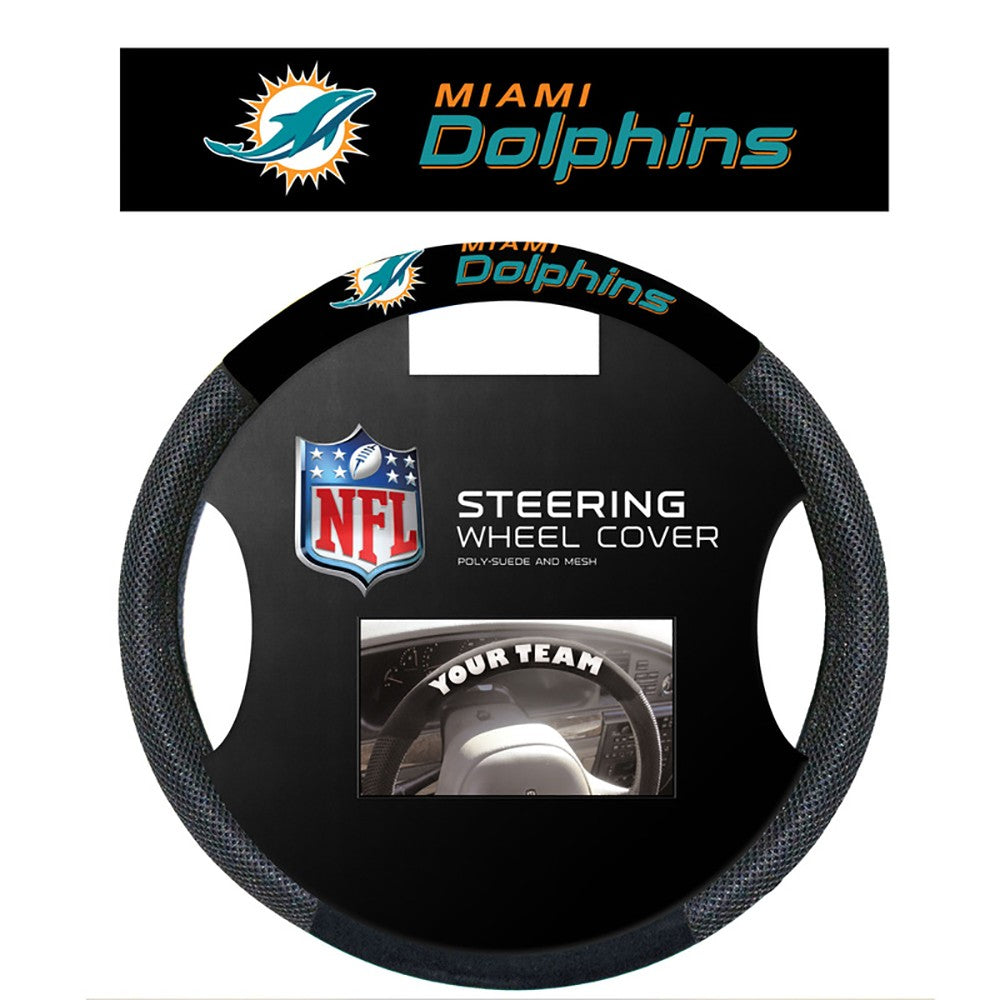 Miami Dolphins Mesh Steering Wheel Cover