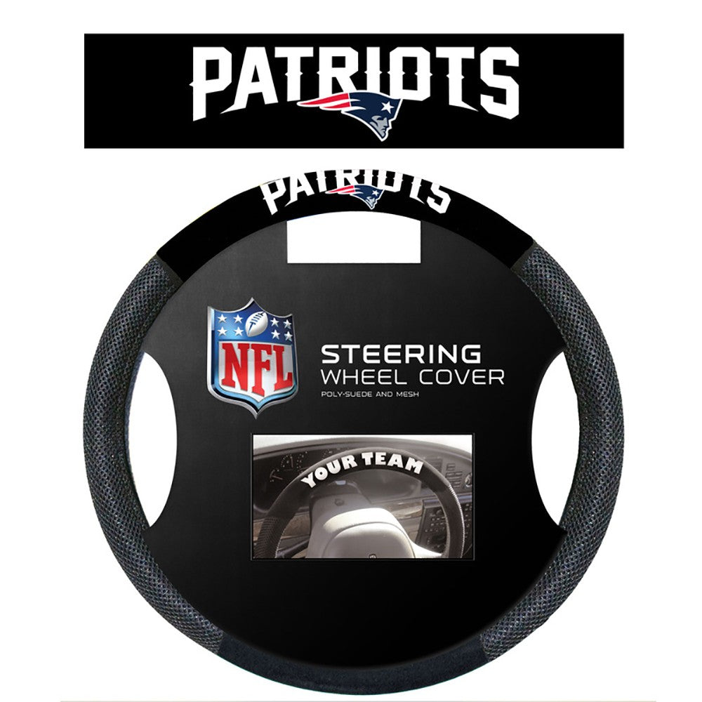 New England Patriots Mesh Steering Wheel Cover