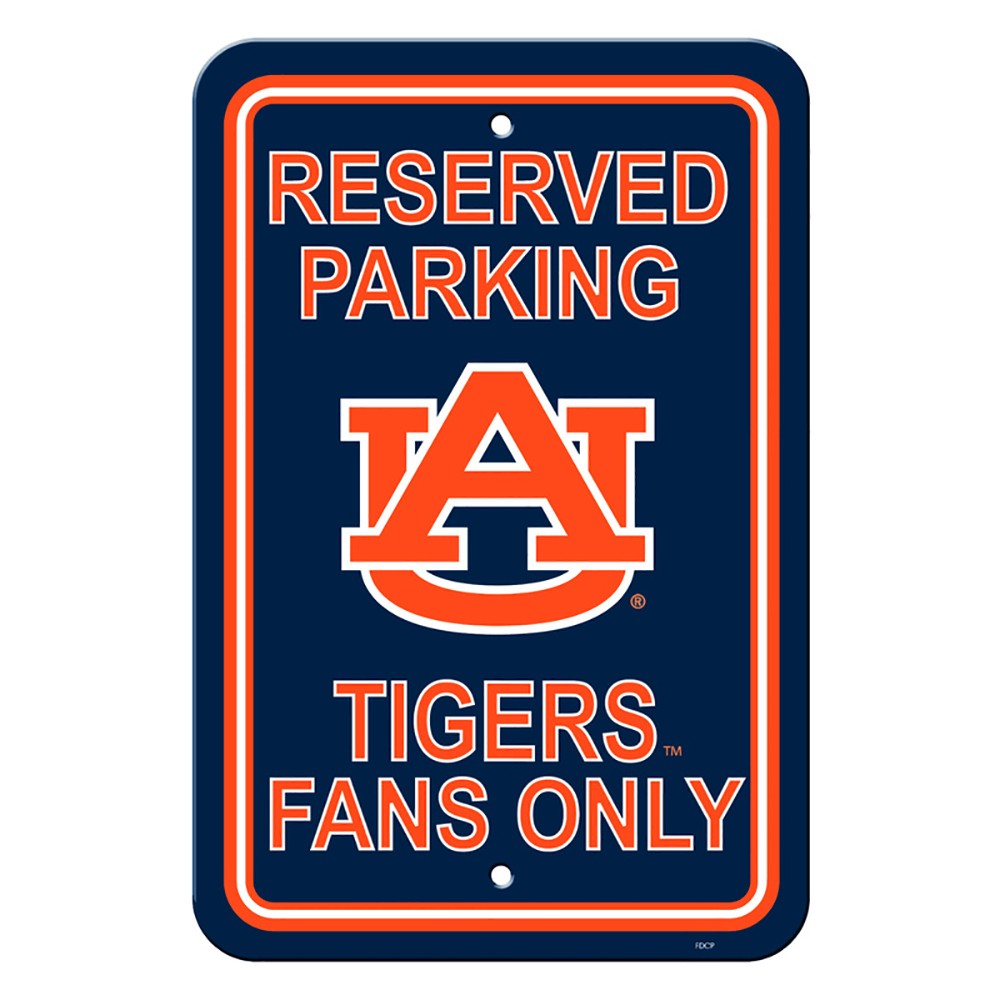 Auburn Tigers Reserved Parking Sign