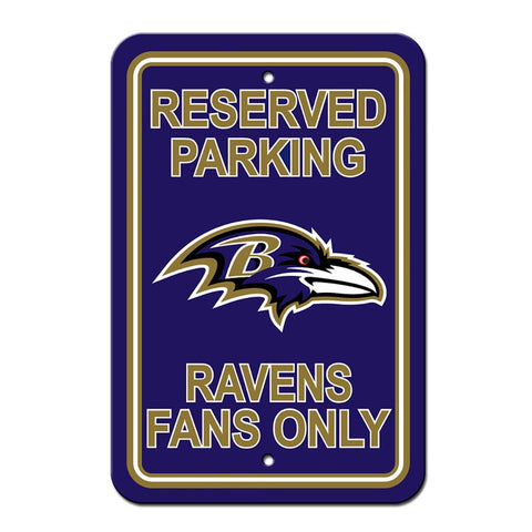 Baltimore Ravens Reserved Parking Sign