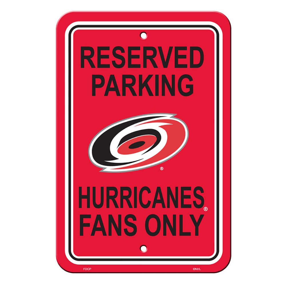 Carolina Hurricanes Reserved Parking Sign
