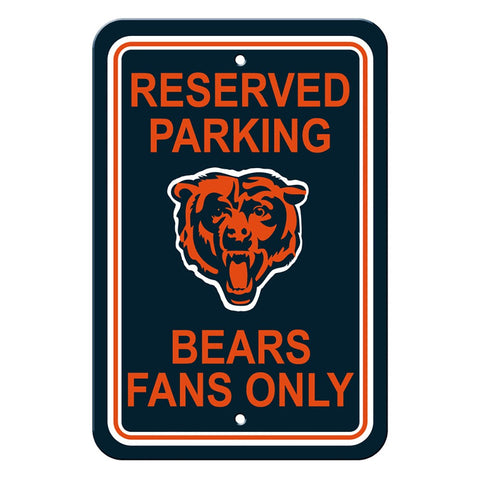 Chicago Bears Reserved Parking Sign