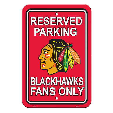 Chicago Blackhawks Reserved Parking Sign