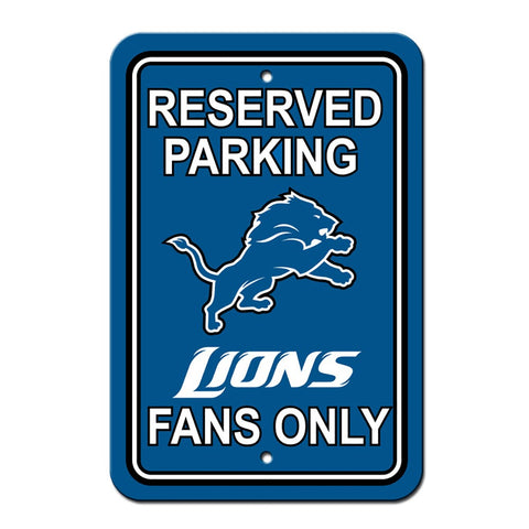 Detroit Lions Reserved Parking Sign