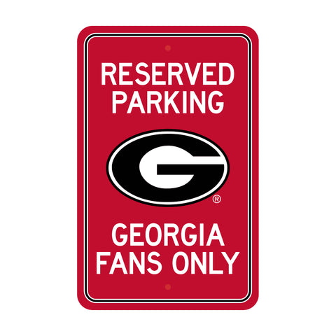 Georgia Bulldogs Reserved Parking Sign