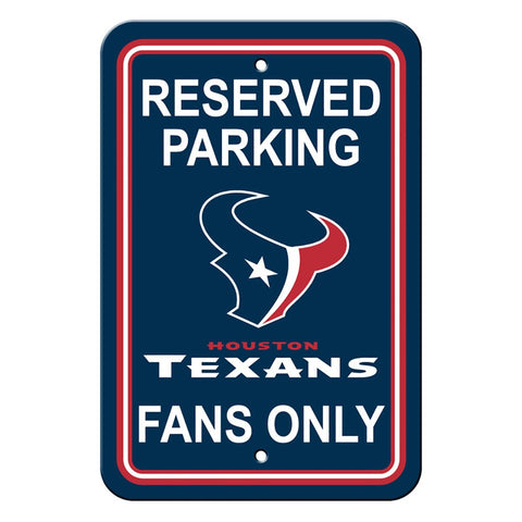 Houston Texans Reserved Parking Sign
