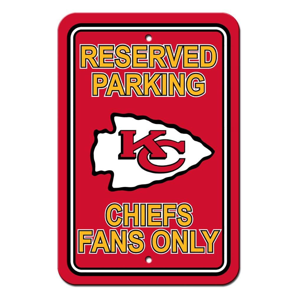 Kansas City Chiefs Reserved Parking Sign