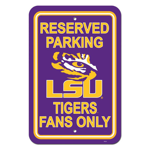 LSU Tigers Reserved Parking Sign