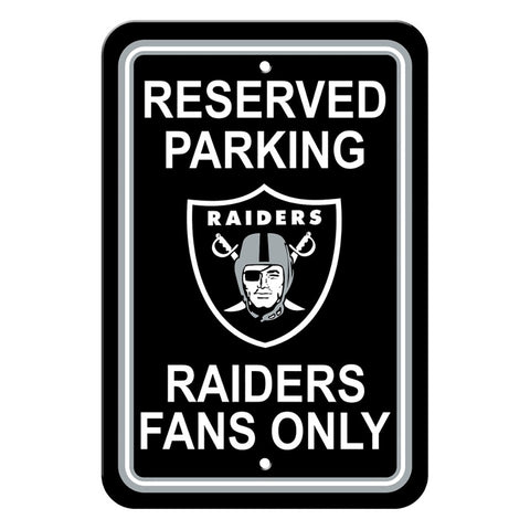 Las Vegas Raiders Reserved Parking Sign