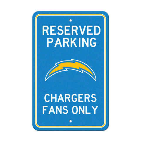 Los Angeles Chargers Reserved Parking Sign
