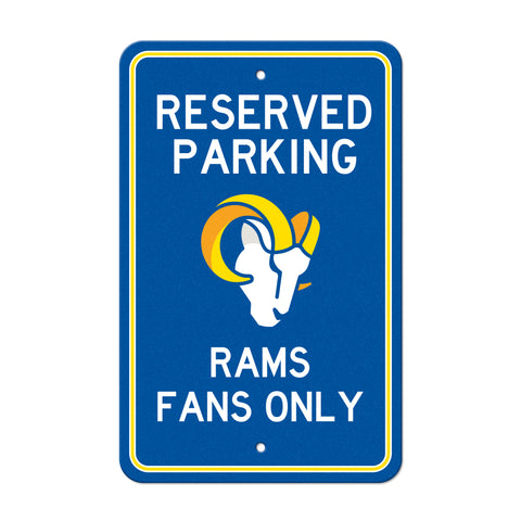 Los Angeles Rams Reserved Parking Sign