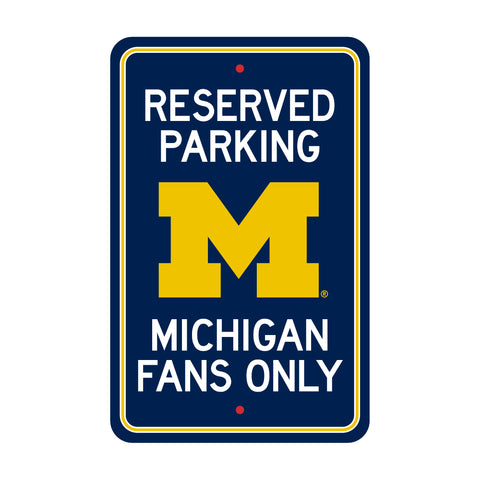 Michigan Wolverines Reserved Parking Sign