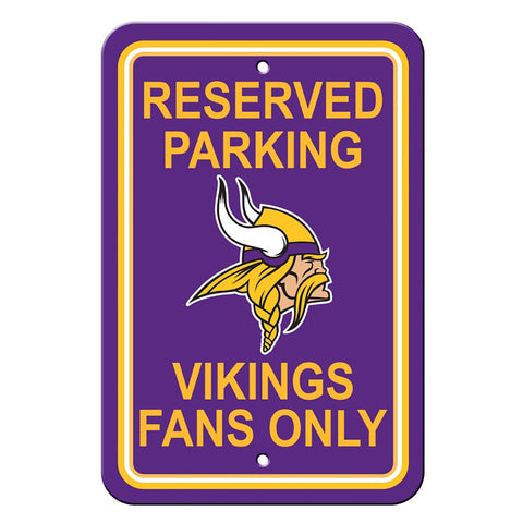 Minnesota Vikings Reserved Parking Sign