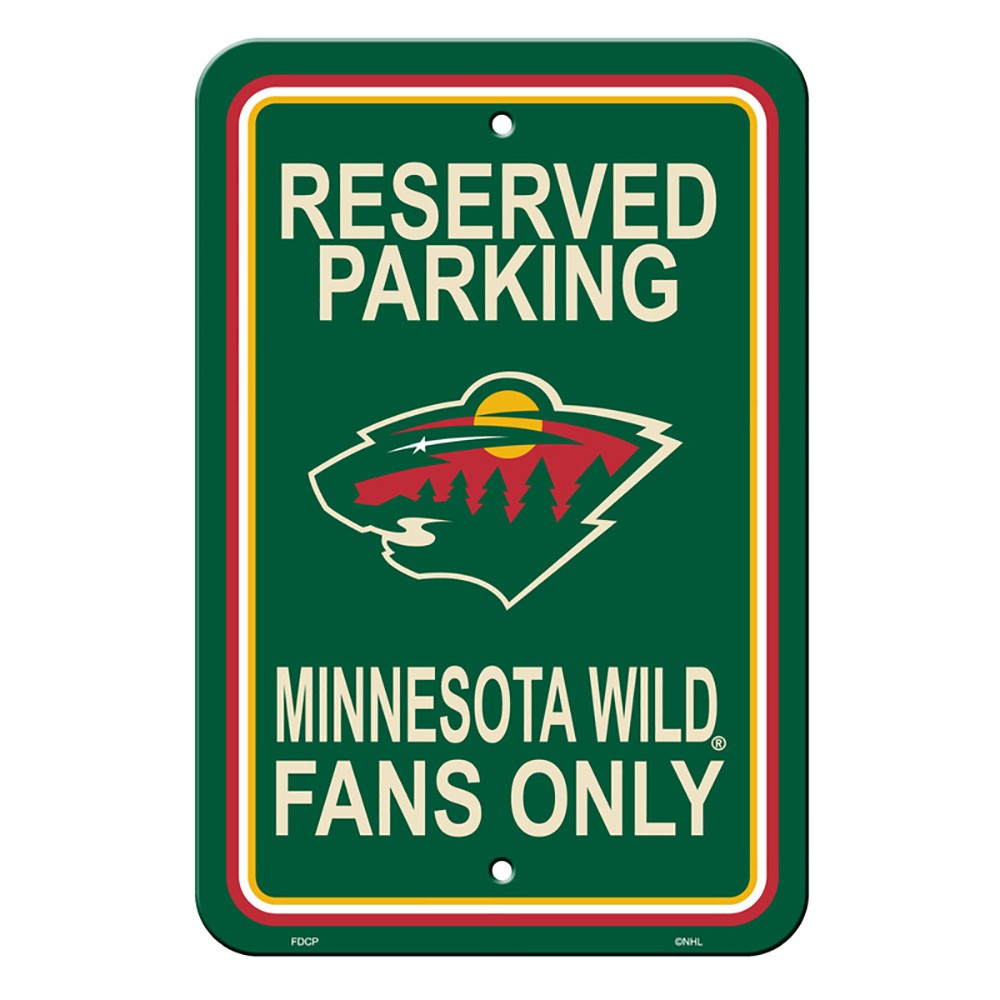 Minnesota Wild Reserved Parking Sign