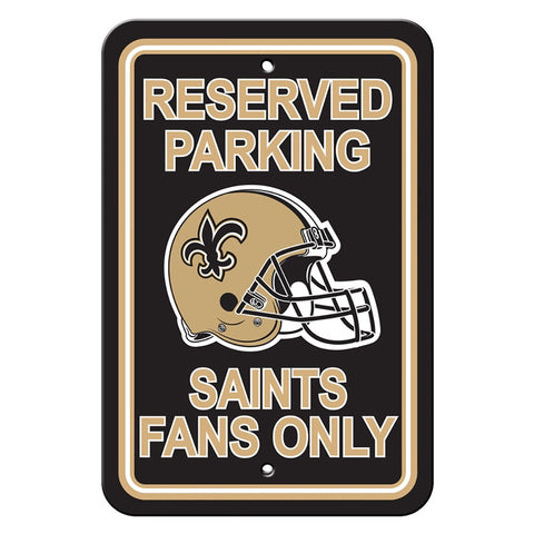 New Orleans Saints Reserved Parking Sign