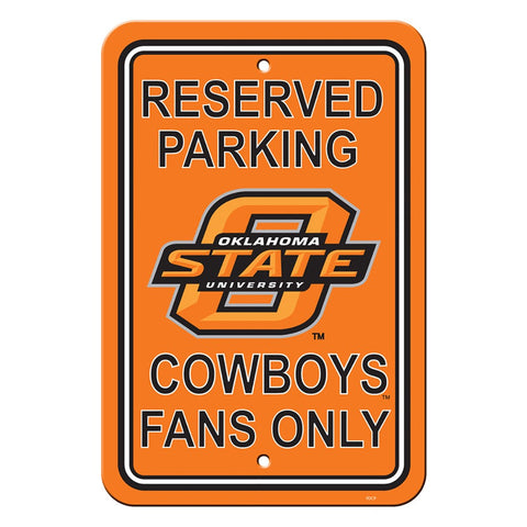 Oklahoma State Cowboys Reserved Parking Sign