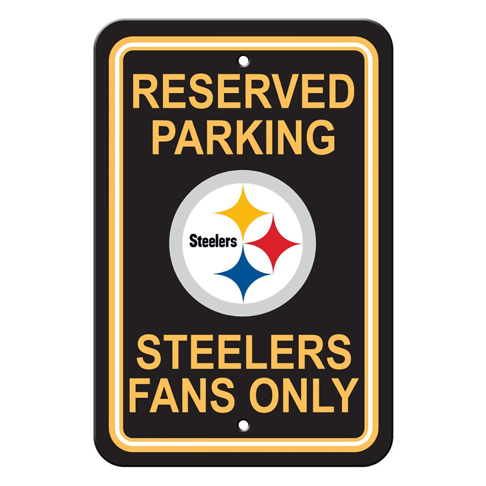 Pittsburgh Steelers Reserved Parking Sign