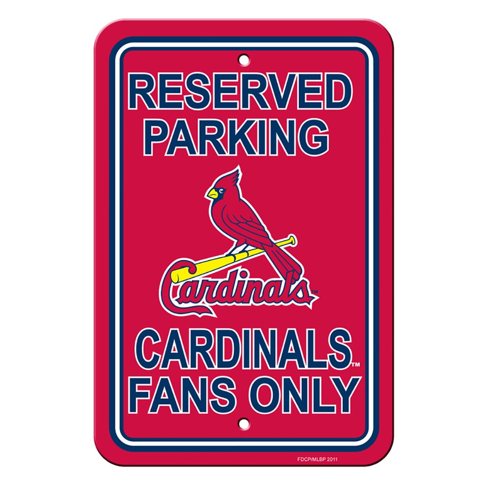 St. Louis Cardinals Reserved Parking Sign