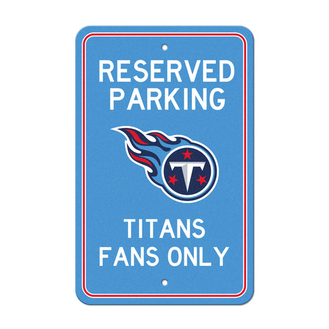 Tennessee Titans Reserved Parking Sign