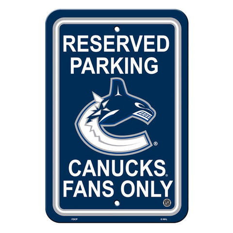 Vancouver Canucks Reserved Parking Sign