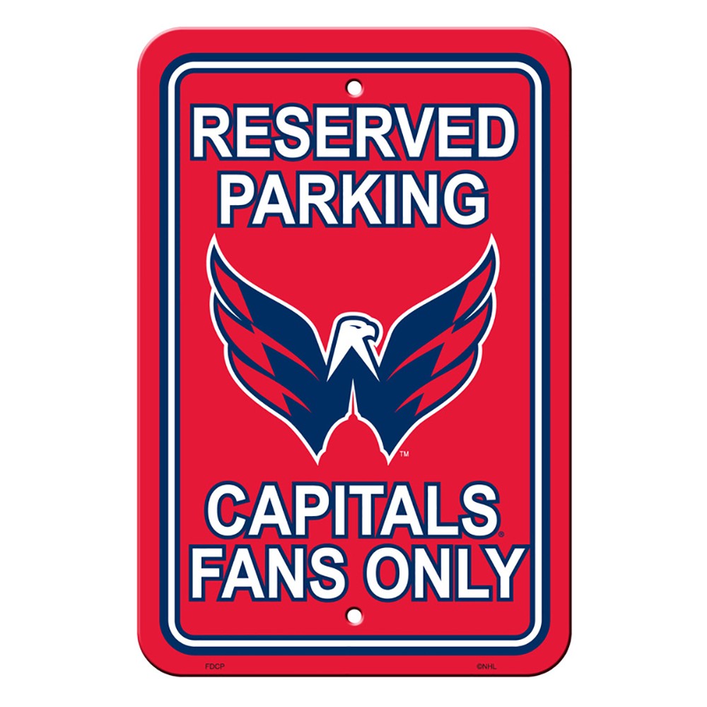 Washington Capitals Reserved Parking Sign