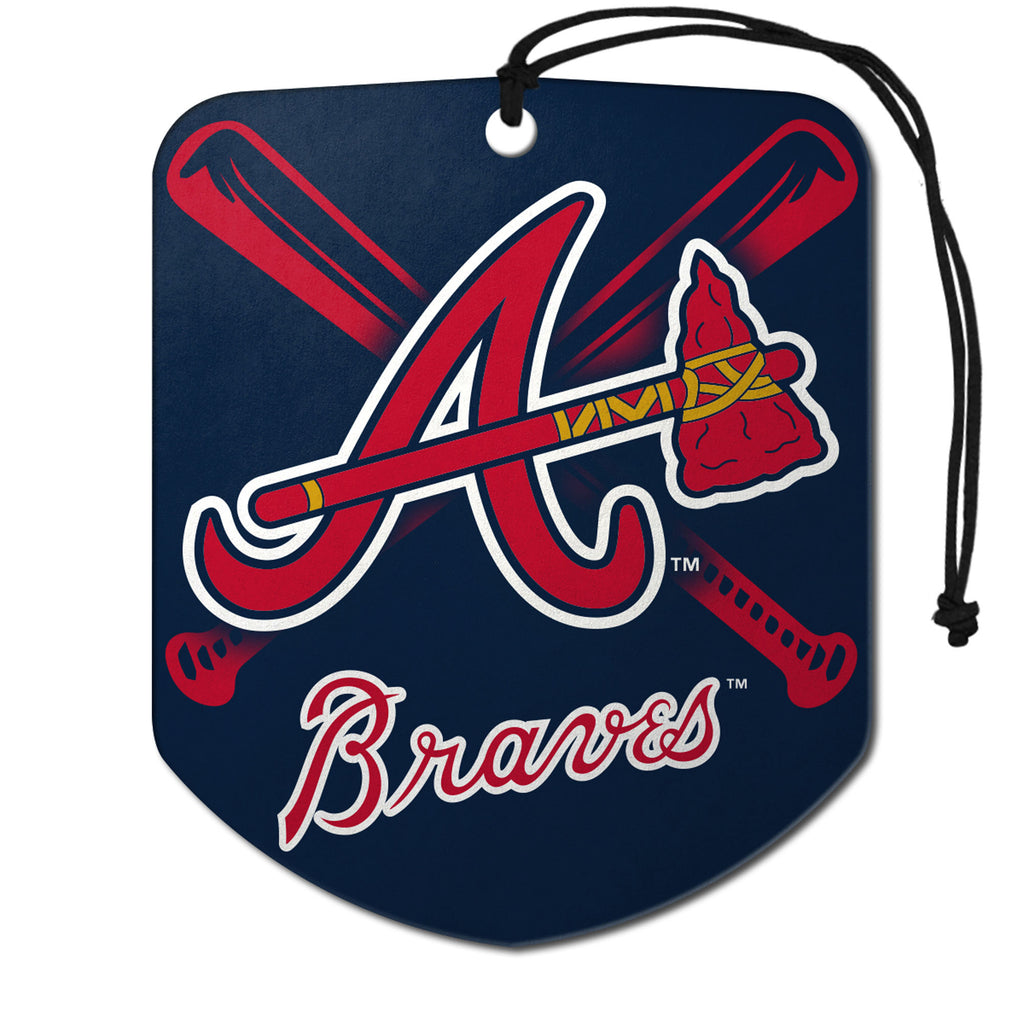 Atlanta Braves 2 Pack Air Freshener - Shield