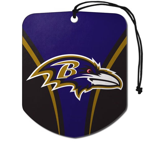 Baltimore Ravens 2 Pack Air Freshener - Shield