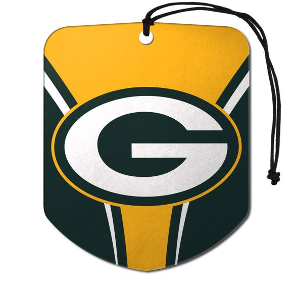 Green Bay Packers 2 Pack Air Freshener - Shield