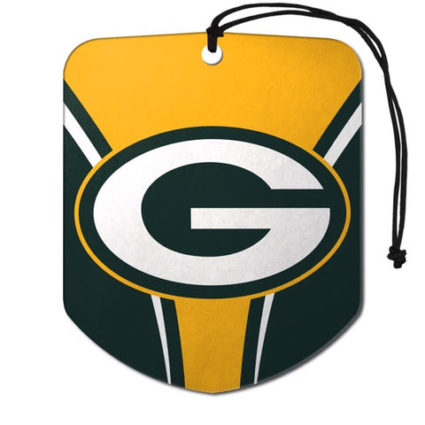 Green Bay Packers 2 Pack Air Freshener - Shield
