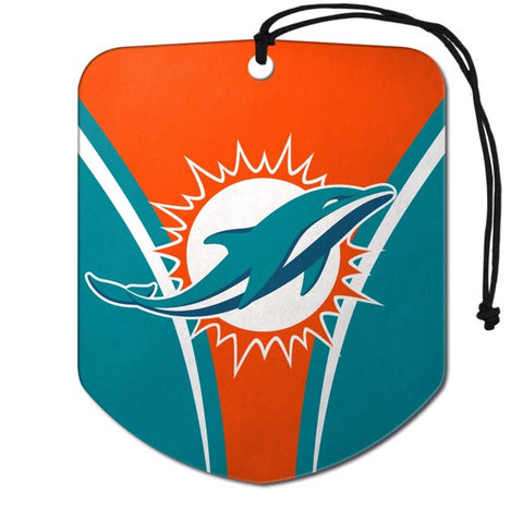 Miami Dolphins 2 Pack Air Freshener - Shield