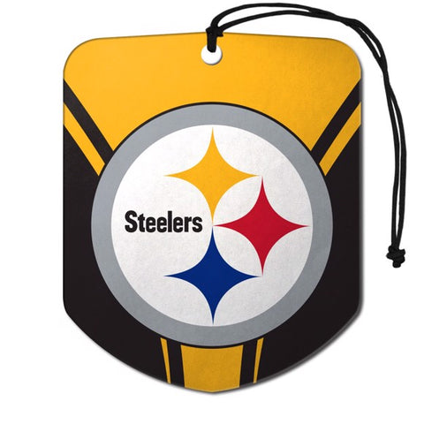 Pittsburgh Steelers 2 Pack Air Freshener - Shield