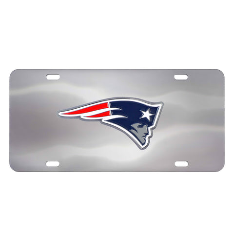 New England Patriots Die-Cast License Plate