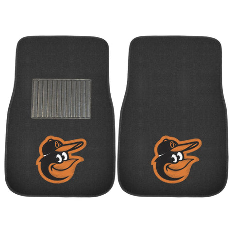Baltimore Orioles 2 Piece Embroidered Car Mat