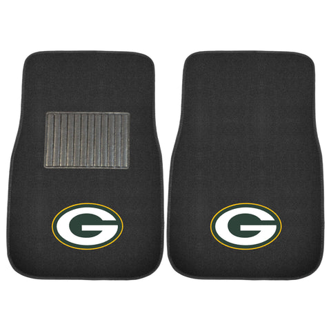 Green Bay Packers 2 Piece Embroidered Car Mat