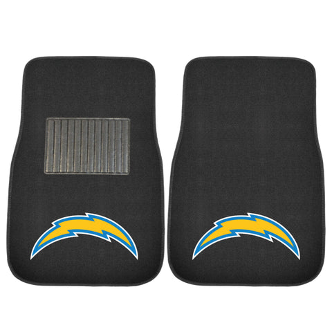 Los Angeles Chargers 2 Piece Embroidered Car Mat