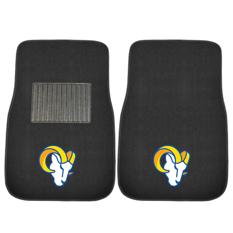Los Angeles Rams 2 Piece Embroidered Car Mat