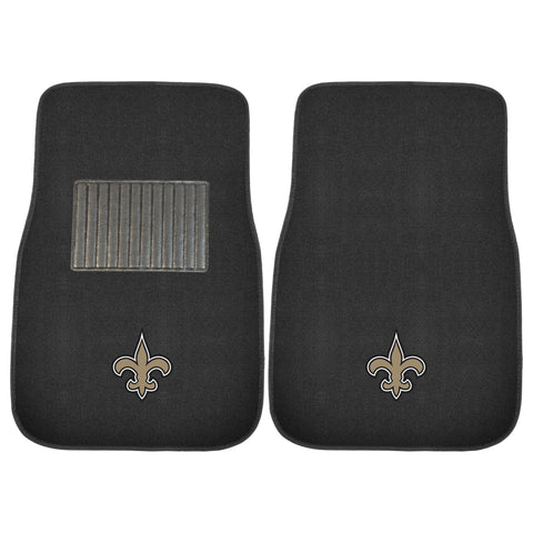 New Orleans Saints 2 Piece Embroidered Car Mat