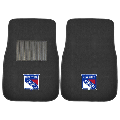 New York Rangers 2 Piece Embroidered Car Mat