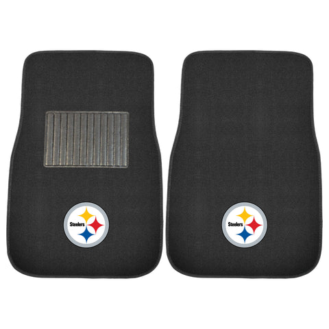 Pittsburgh Steelers 2 Piece Embroidered Car Mat