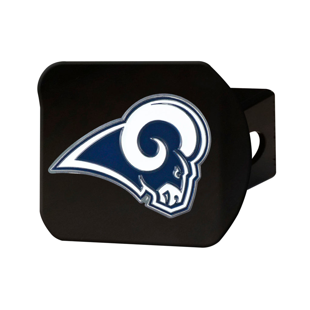 Los Angeles Rams Metal Hitch Cover - Black