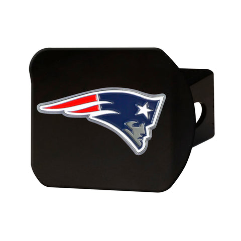 New England Patriots Metal Hitch Cover - Black