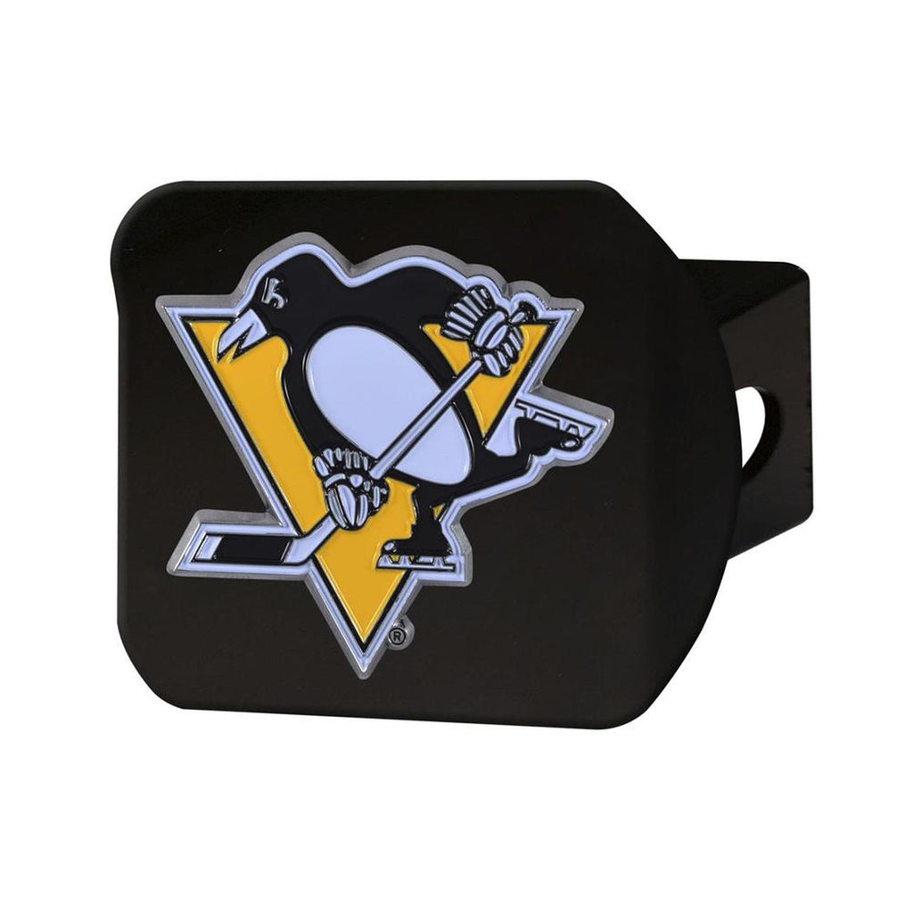 Pittsburgh Penguins Metal Hitch Cover - Black
