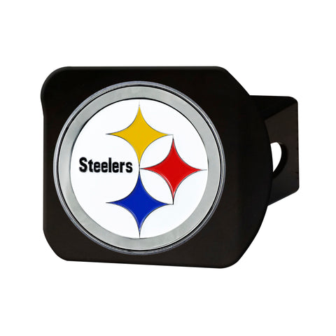 Pittsburgh Steelers Metal Hitch Cover - Black