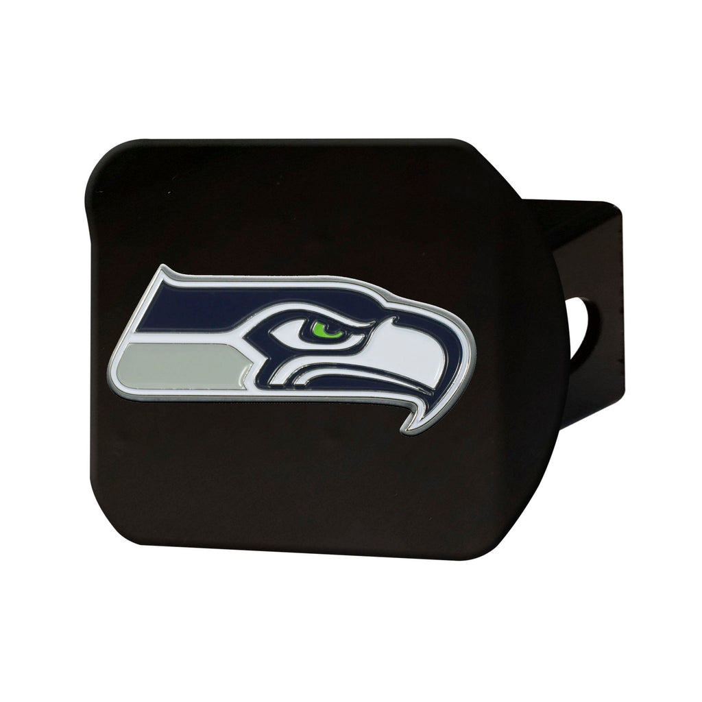 Seattle Seahawks Metal Hitch Cover - Black