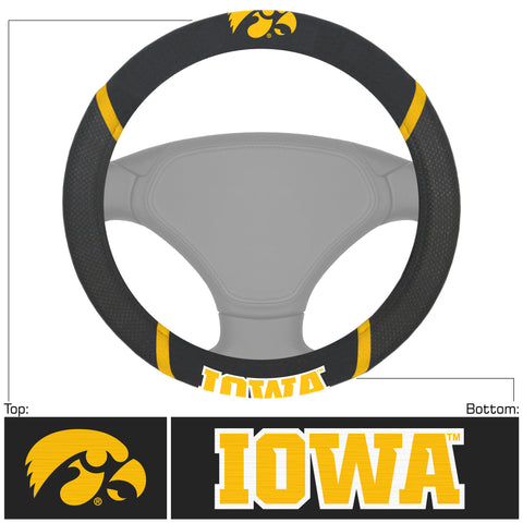 Iowa Hawkeyes Deluxe Steering Wheel Cover