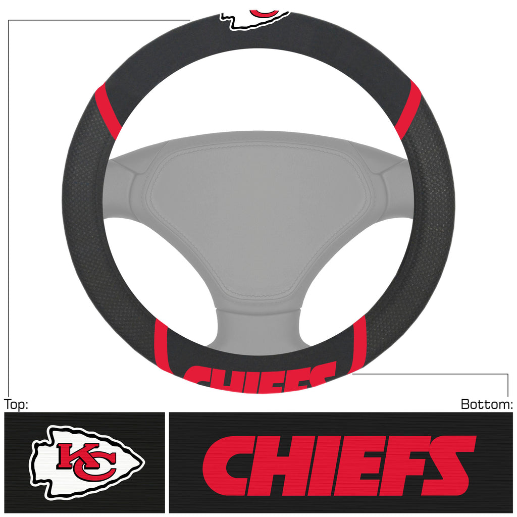 Kansas City Chiefs Deluxe Steering Wheel Cover