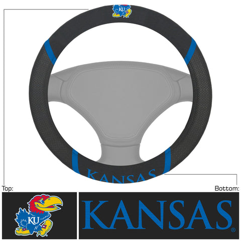 Kansas Jayhawks Deluxe Steering Wheel Cover