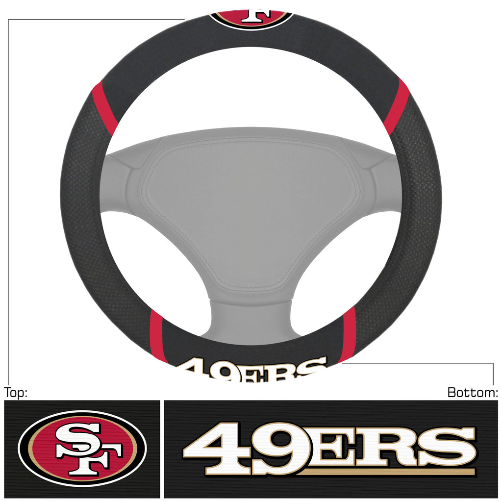 San Francisco 49ers Deluxe Steering Wheel Cover