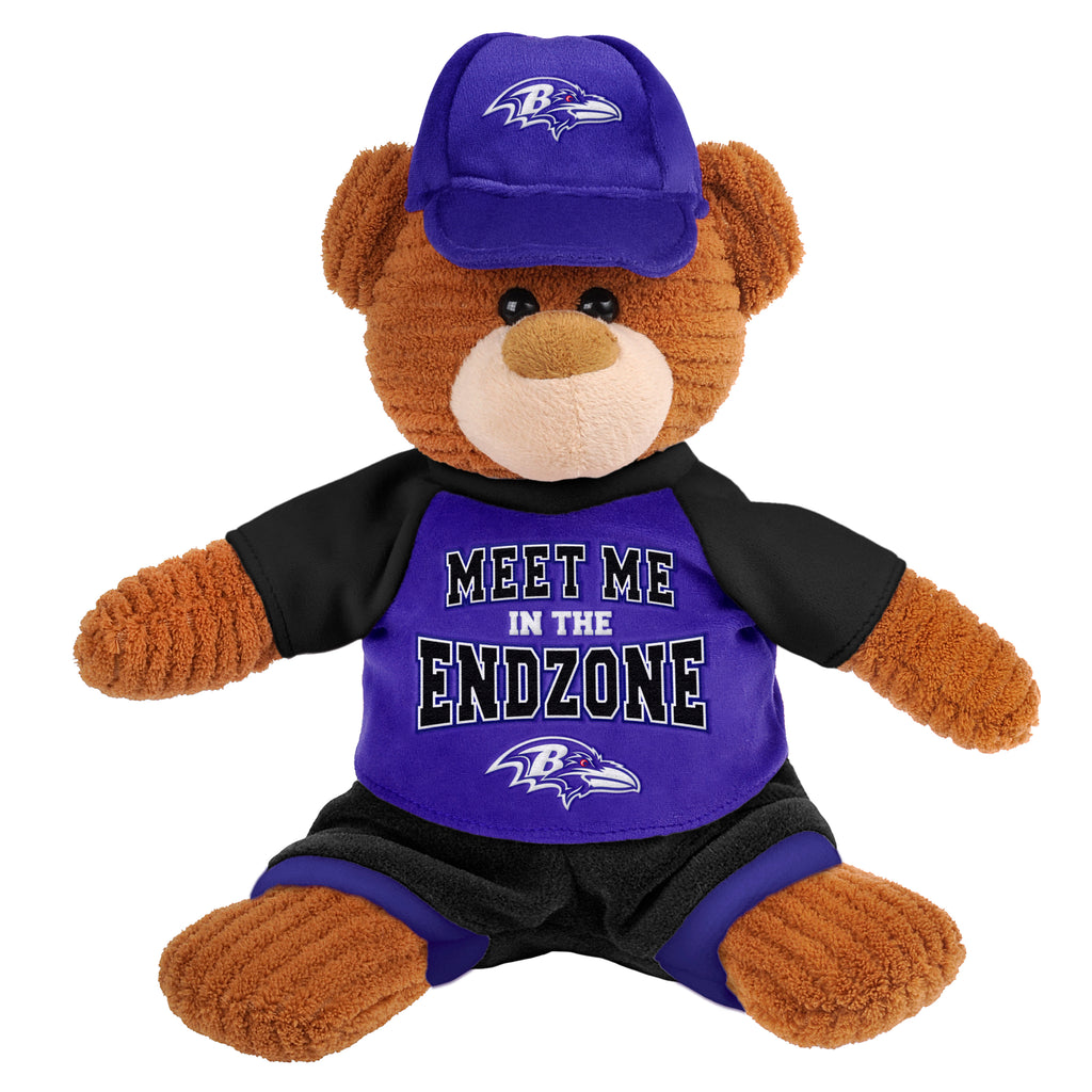 Baltimore Ravens 14" Plush Corduroy Bear